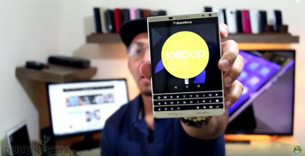 Смартфон BlackBerry Passport с интерфейсом Android засняли на видео
