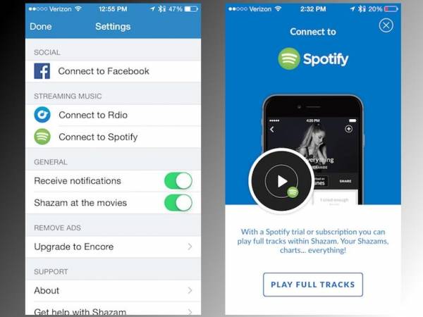 Get a Spotify or Rdio playlist of your Shazams