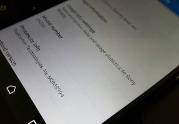 Sony Xperia Z4: "живые" фото и характеристики флагмана
