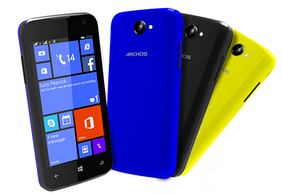 Archos выпустила яркий Windows Phone смартфон дешевле 3,5 тысяч рублей