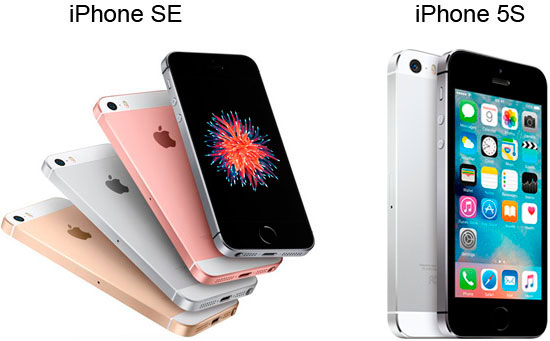 Обзор-сравнение iPhone SE с 5S
