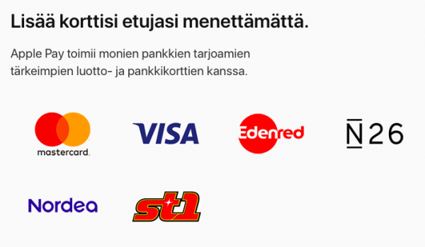 Финляндия часто упоминается среди стран, где работает Apple Pay. Однако для местных жителей