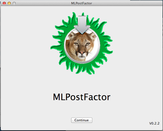 Установка OS X 10.8.4 на старые Mac с помощью утилиты MLPostFactor