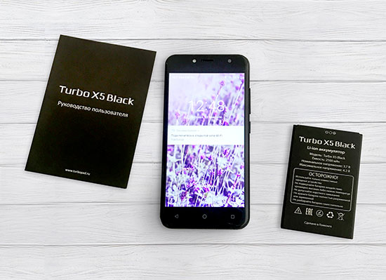 Обзор смартфона Turbo X5 Black 4G